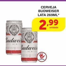 Roldão Cerveja budweiser 269ml oferta