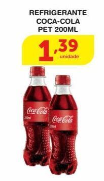 Roldão Refrigerante coca-cola 200ml oferta