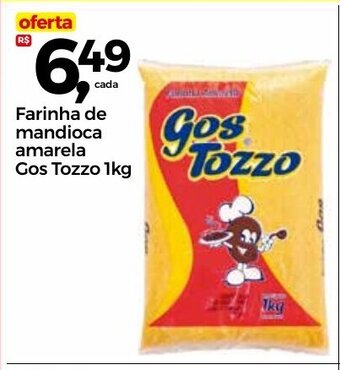 Frangolândia Farinha de Mandioca Amarela Gos Tozzo 1kg oferta