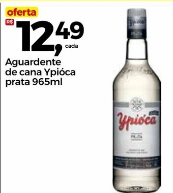 Frangolândia Aguardente de cana Ypioca prata 965ml oferta