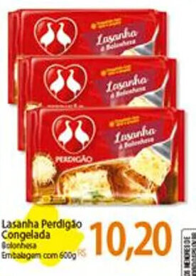 Atacadão Lasanha Perdigão Cong. 600g oferta