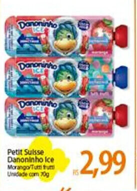 Atacadão Petit Suisse Danoninho Ice 70g oferta