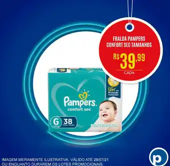 Public Supermercados Fralda Pampers Confort Sec Tamanhos oferta