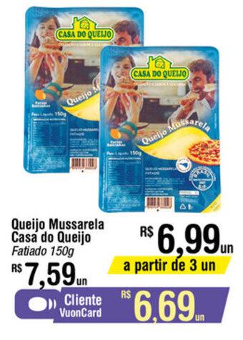 Fort Atacadista Queijo Mussarela Casa de Queijo 150g oferta