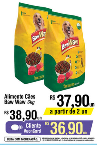 Alimento Caes Baw Waw 6kg