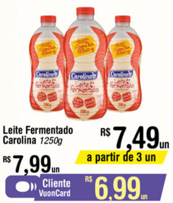 Fort Atacadista Leite Fermentado Carolina 1250g oferta