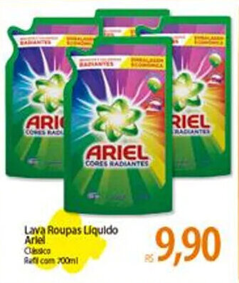 Atacadão Lava roupas liquido Ariel 700ml oferta