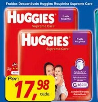 Supermercados Guanabara Fraldas Descartaveis Huggies Roupinha Supreme care oferta