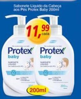 Supermercados Guanabara Sabonete Liquido da Cabeça aos Pés Protex Baby 200ml oferta