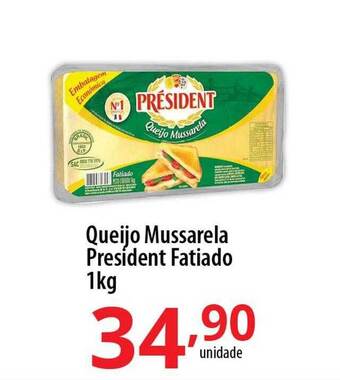 Akki Atacadista Queijo mussarela president fatiado oferta