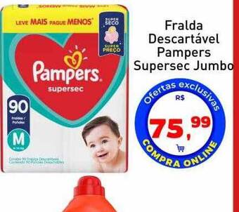 Tonin Superatacado Fralda descartavel pampers supersec jumbo oferta