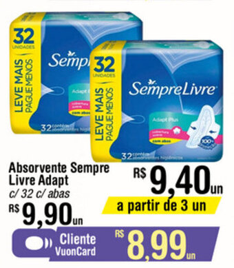 Absorvente Sempre Livre Adapt