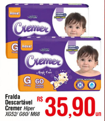 Fort Atacadista Fralda Descartavel Cremer oferta