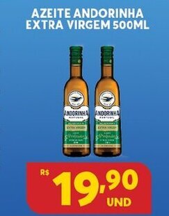 Atacadão Centro Sul Azeite Andorinha Extra Virgem 500ml oferta