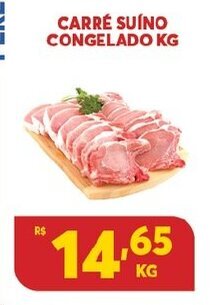 Atacadão Centro Sul Carre Suino congelado 1kg oferta