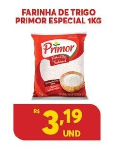 Atacadão Centro Sul Farinha de Trigo Primor Especial 1kg oferta
