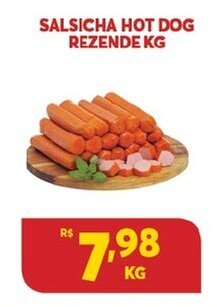 Atacadão Centro Sul Salsicha Hot Dog Rezende 1kg oferta