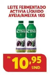 Leite Fermentado Activia Liquido Aveia/ameixa 1kg