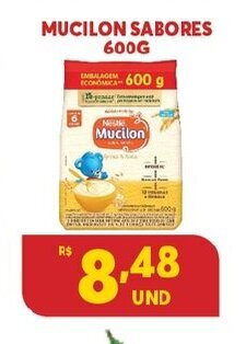 Atacadão Centro Sul Mucilon Sabores 600g oferta