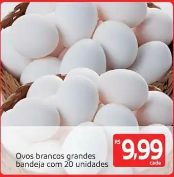 Extra Supermercado Ovos Branco grandes bandeja com 20 unidades oferta