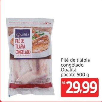 Extra Supermercado File de Tilapia congelado Qualita pacote 500g oferta