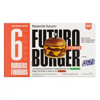 Futuro burger 2030 fazenda futuro 56g