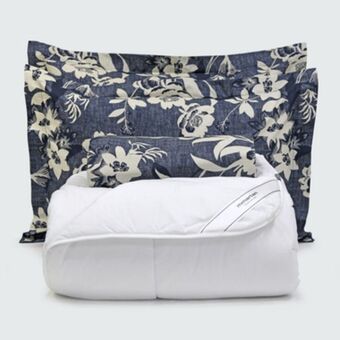 Kit capa de edredom fiori marino + edredom conforto