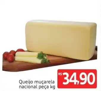Extra Supermercado Queijo Mucarela nacional peca 1kg oferta