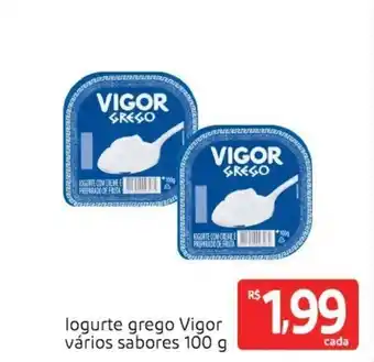 Extra Supermercado Iogurte grego Vigor varios sabores 100g oferta