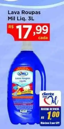 Bramil Supermercados Lava roupas mil liq. oferta