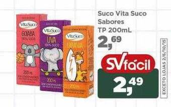 Supermercados São Vicente Suco vita suco sabores oferta