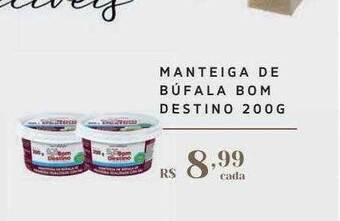 Manteiga de búfala bom destino
