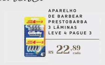Empório Bahamas Aparelho de barbear prestobarba 3 lâminas oferta