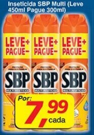 Supermercados Guanabara Insecticida SBP Multi Leve 450ml Pague 300ml oferta