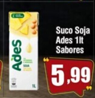O Boticário Suco Soja Ades 1L sabores oferta
