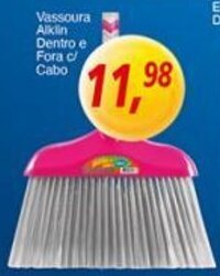 Vassoura Alklin Dentro e Fora c/ cabo