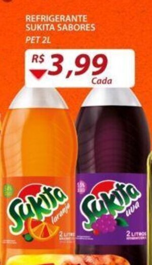 Assaí Atacadista Refrigerante Sukita sabores 2L oferta