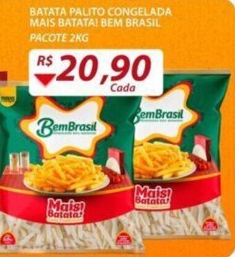 Assaí Atacadista Batata Palito Congelada Mais Batata Bem Brasil 2kg oferta