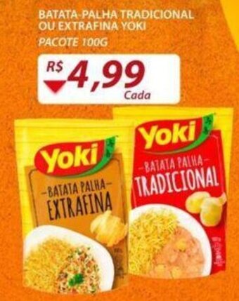 Assaí Atacadista Batata Palha Tradicional ou Extrafina Yoki 100g oferta