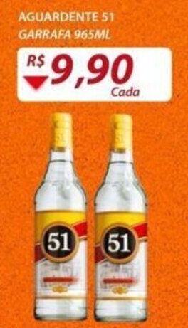 Assaí Atacadista Aguardente 51 garrafa 965ml oferta