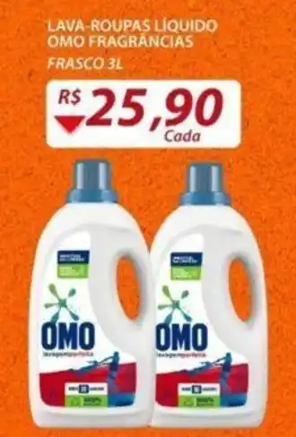Assaí Atacadista Lava Roupas Liquido Omo Frag. 3L oferta