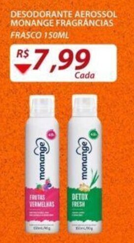 Assaí Atacadista Desodorante Aerossol Monange Frag. 150ml oferta