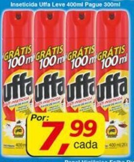 Supermercados Guanabara Inseticida Uffa Leve 400ml Pague 300ml oferta