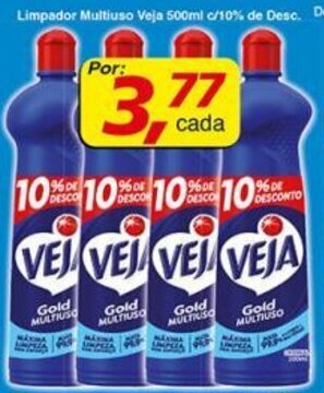 Supermercados Guanabara Limpador Multiuso Veja 500ml c/ 10% de Desc. oferta