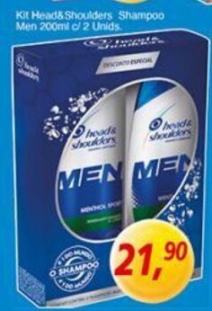 Supermercados Guanabara Kit Head & Shoulders Shampoo Men 200ml c/2 unids. oferta