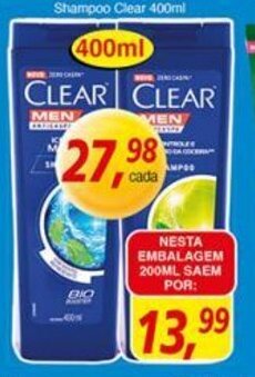 Supermercados Guanabara Shampoo Clear 400ml oferta