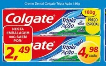 Supermercados Guanabara Creme Dental Colgate Tripla Acao 90g oferta