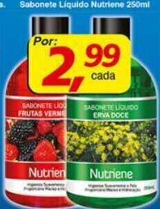 Supermercados Guanabara Sabonete Liquido Nutriene 250ml oferta
