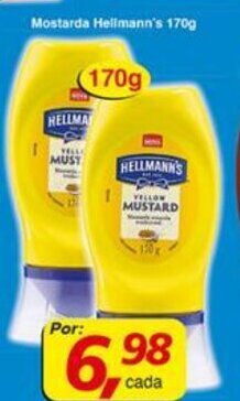 Supermercados Guanabara Mostarda Hellmann's 170g oferta
