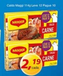 Supermercados Guanabara Caldo Maggi 114g leve 12 pague 10 oferta